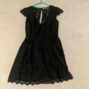Black lace dress
